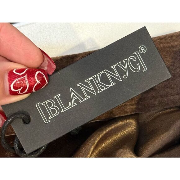 NWT Genuine Leather BlankNYC Lined Straight Wide Pants Women's Size 30 - Picture 8 of 14